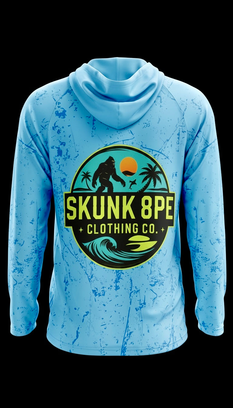 Custom Lightweight Quick Dry Performance Hoodie UPF 50+