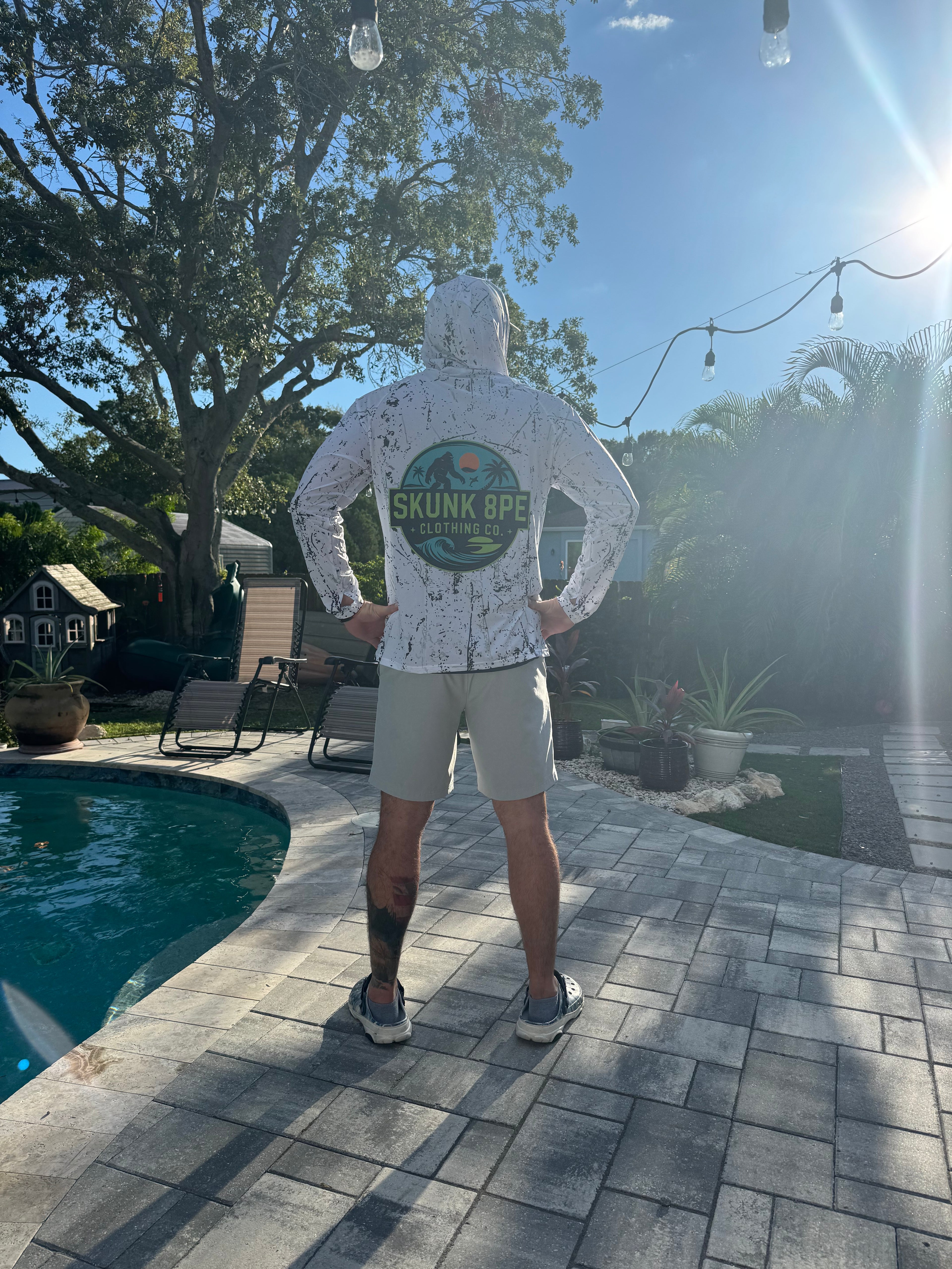 Custom Lightweight Quick Dry Performance Hoodie UPF 50+