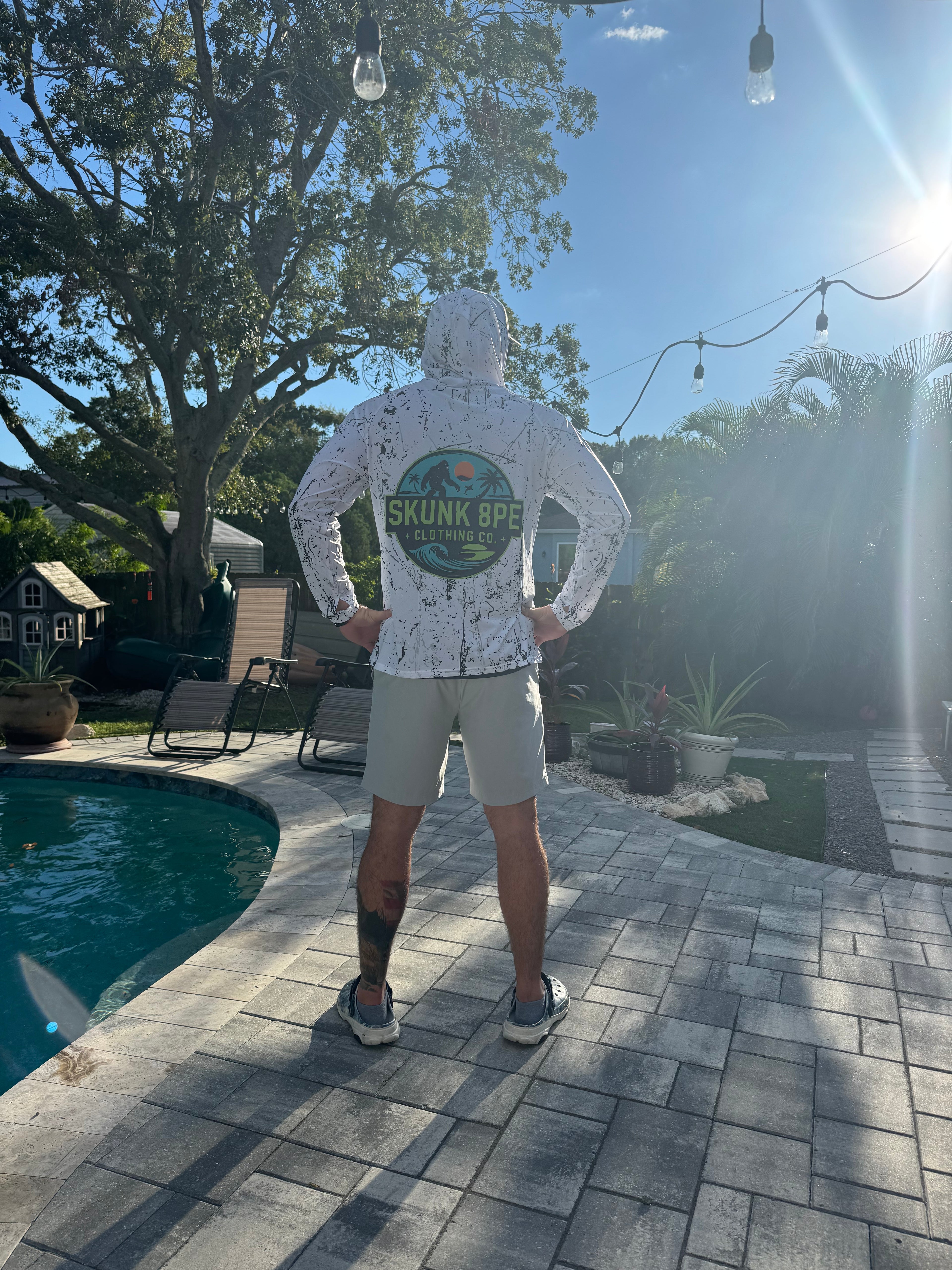 Custom Lightweight Quick Dry Performance Hoodie UPF 50+